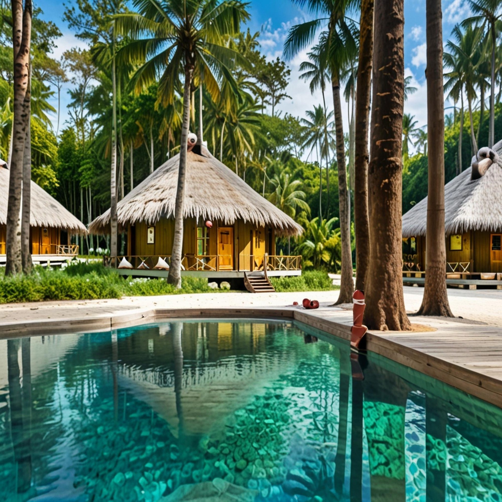 Luxury resort setting